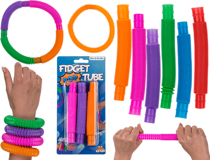 Image du produit Out of the blue Fidget Pop Tube 3pcs.