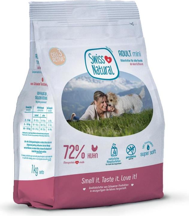 Image du produit Swiss natural Nourriture semi-humide Soft ADULT au poulet et aux pommes de terre (Adulte, Junior, 1 pcs, 1000 g)