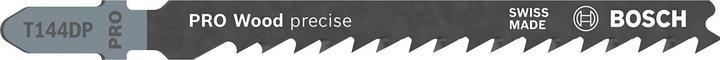 Actual product image Bosch Professional Zubehör PRO Wood precise T144DP Jigsaw blade, 100 mm, 25 pcs.