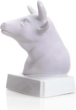 2881/40 - Porcelain figure zodiac sign Taurus 10 cm, bisquit white