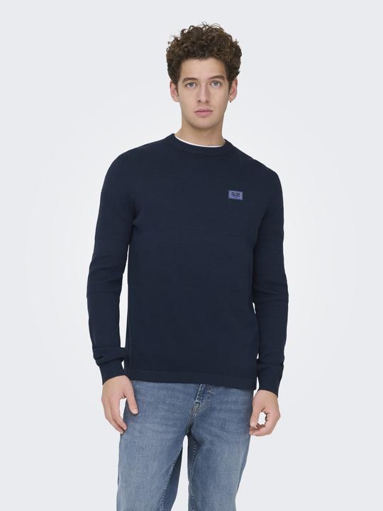 Produktbild Only & Sons Onsmalik Reg 12 Pinaple Crew Knit (XL)