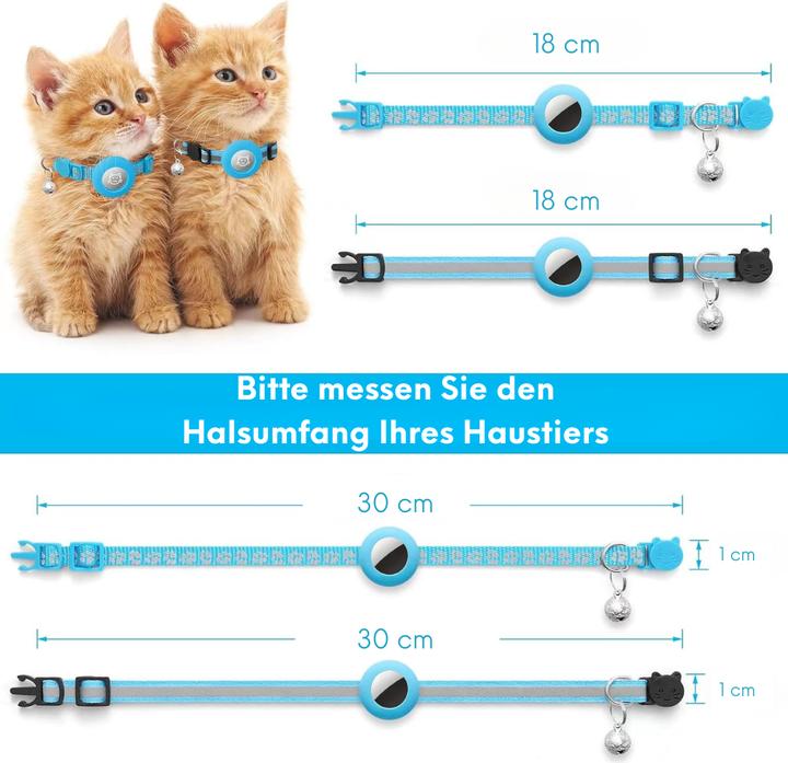 Produktbild Suba 2er Pack Airtag Katzenhalsband (Katze)