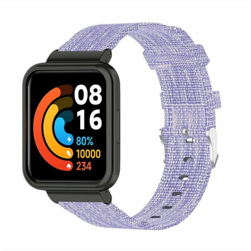 Strap-it Armband (Nylon), Uhrenarmband, Violett