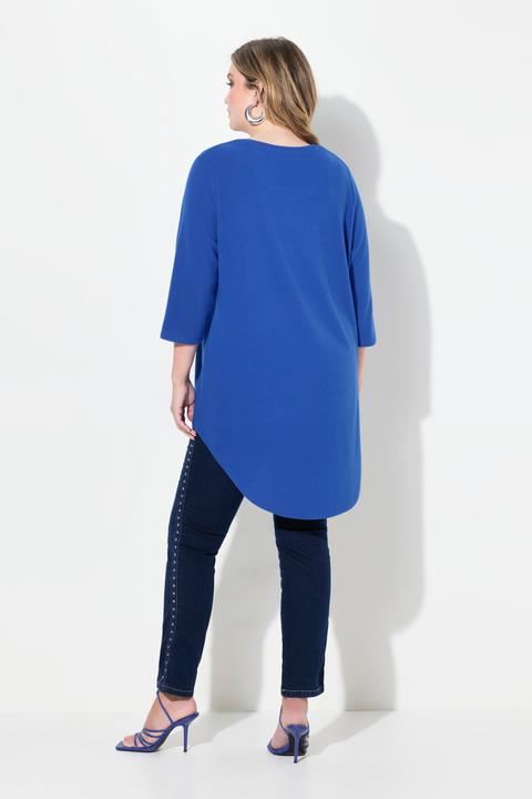 Actual product image Miamoda Sweater with rounded hem and 3/4 sleeves (50, 52)