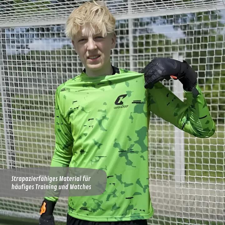 Actual product image Catch & Keep Trikot Green Camou Protection Torwarttrikot Gr. L Fussball Shirt (L)