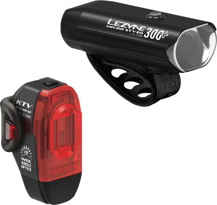 Lezyne Micro StVZO 250+ / KTV Aandrijving StVZO Paar (300 lm, 11 lm)