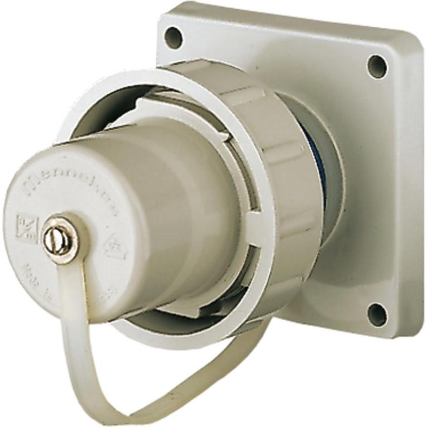 Mennekes, Netzstecker + Netzkupplung, Anbaustecker SCHUKO 16A2p+E 230V IP68,BL AM10852