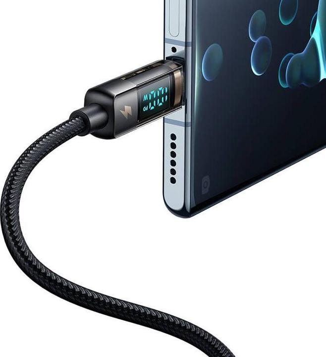 Actual product image Mcdodo CA-3630 USB-A to USB-C cable, auto power off, PD 100W, 1.2m (black) (1.20 m, 100 W)