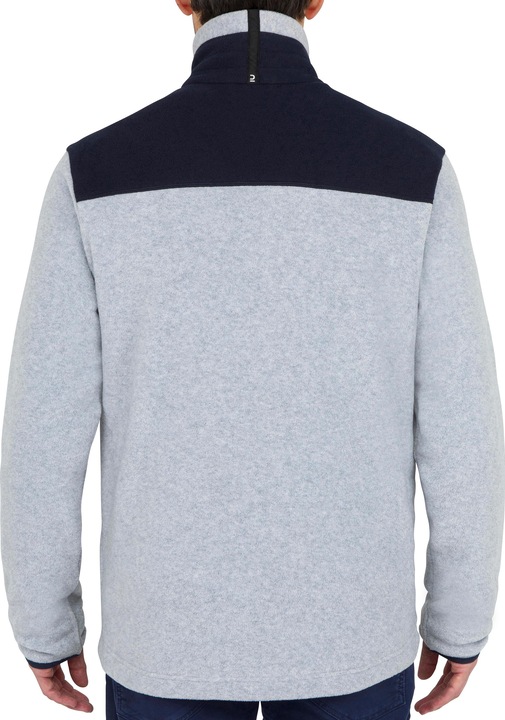 Actual product image Tribord Fleecejacke Segeln Herren warm Sailing 100 grau/marineblau (5XL)