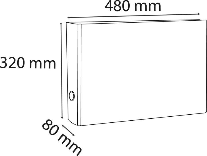 Produktbild Exacompta Wolkenmarmor, quer, 80 mm, grau (A3, 80 mm, 1 Stück)