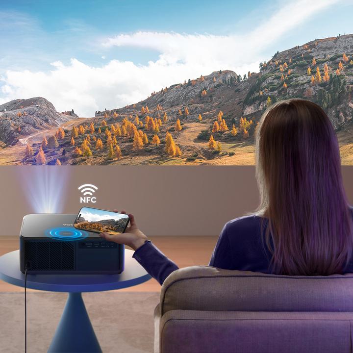 Productafbeelding Yaber K2s, Slimme filmprojector voor thuisbioscopen, 800 ANSI, WiFi6, Dolby audio, stembediening (Volledige HD, 800 lm, 1.3:1)
