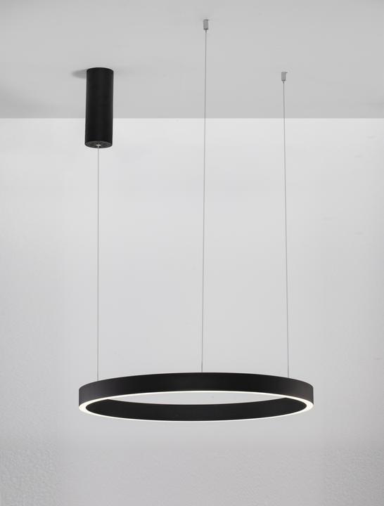 Productafbeelding Nova Luce ELOWEN LED hanglamp zwart 60W warm wit 150x60cm dimbaar 9345660 (2552 lm)