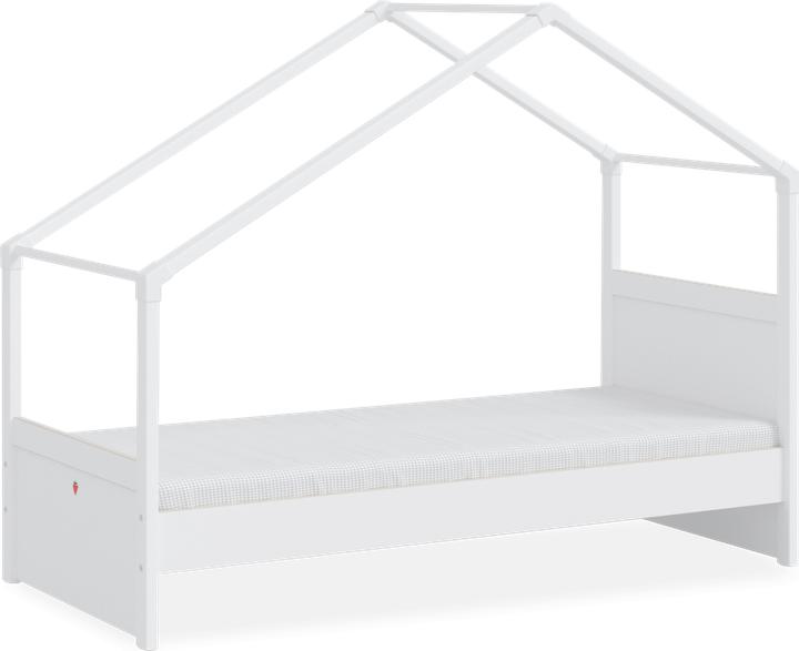 Image du produit Cilek Lit de maison Montes White avec toit latéral (90 x 200 cm)