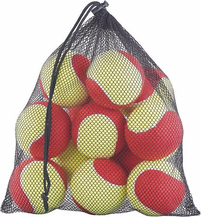 Speeron Set di 24 palline da tennis incl. rete per tendere