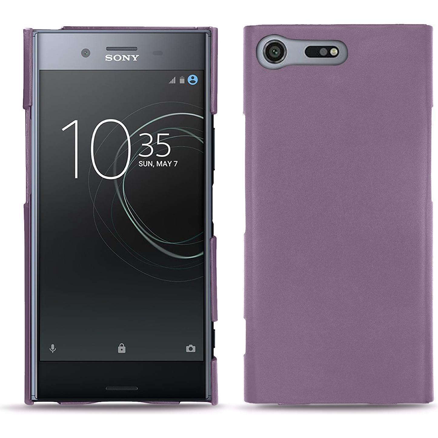 Noreve Lederschutzhülle (Sony Xperia XZ Premium), Smartphone Hülle, Violett