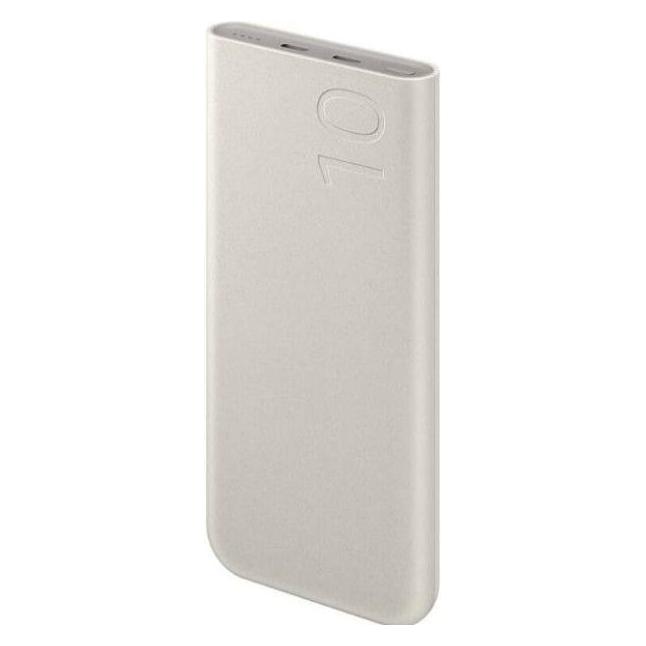 Samsung Powerbank Eb-P3400XUEGWW FastCharge 2x Usb-C 25W 10000mAh - Beige (10000 mAh, 25 W), Powerbank, Beige