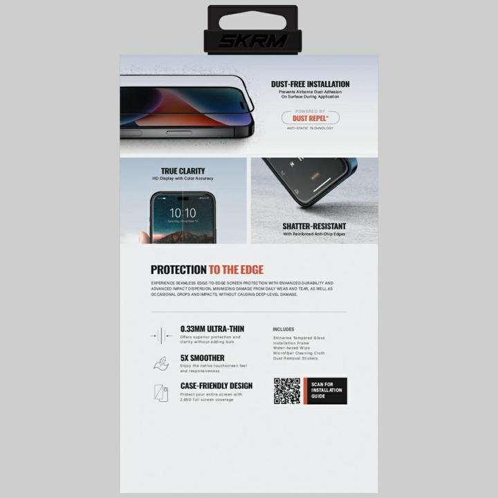 Produktbild Skinarma True Clear Tempered Glass for iPhone 17 Pro Transparent