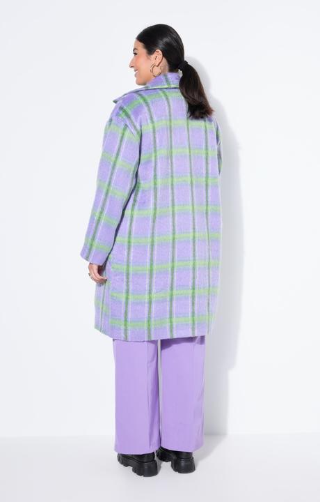 Actual product image Studio Untold Checked coat, oversized, lapel collar, long sleeve