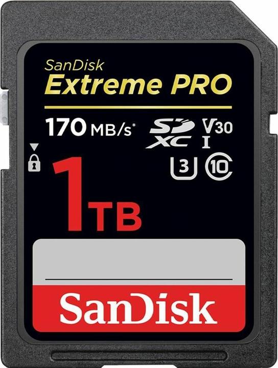 Sandisk Extreme Pro (1000 GB, SDXC, U3, UHS-I)