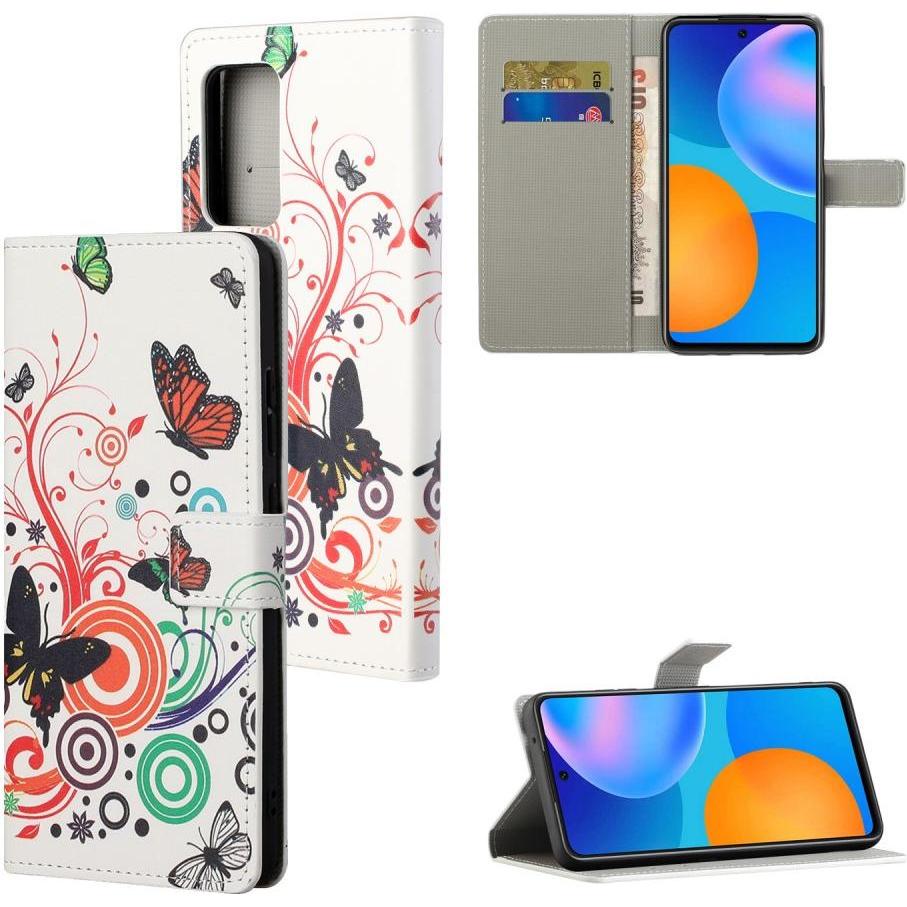 Thumbnail - Cover-Discount Leder Etui (Samsung Galaxy A32), Smartphone Hülle, Mehrfarbig