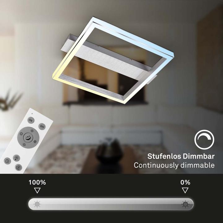Produktbild Briloner LED Deckenleuchte, alu-chrom, LED/23W (2600 lm)