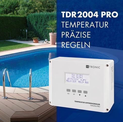 Produktbild H-Tronic TDR 2004 PRO - Temperatur-Differenzregler, -99...+850°C