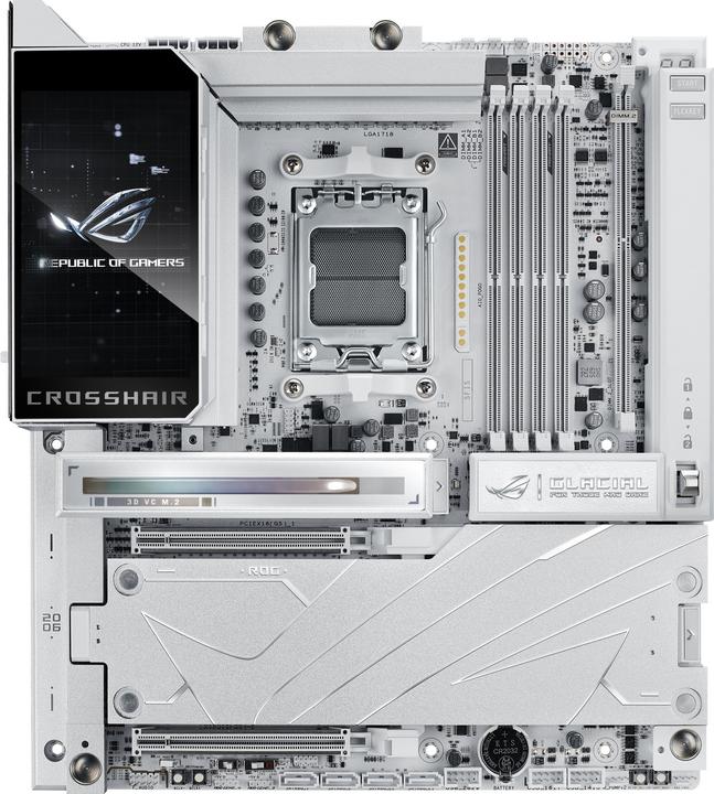 Image du produit ASUS ROG Crosshair X870E Glacial (AM5, AMD X870E, ATX)