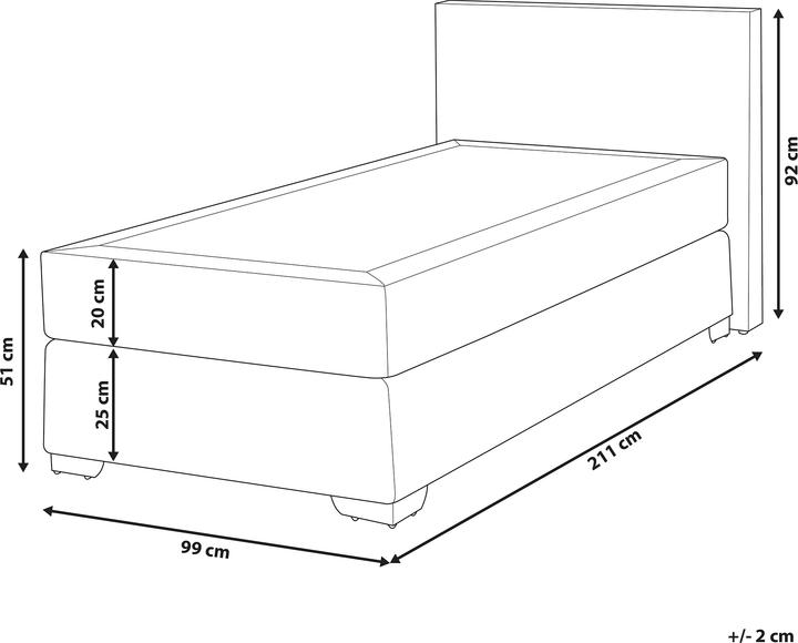Actual product image Beliani President (200 x 200 cm)