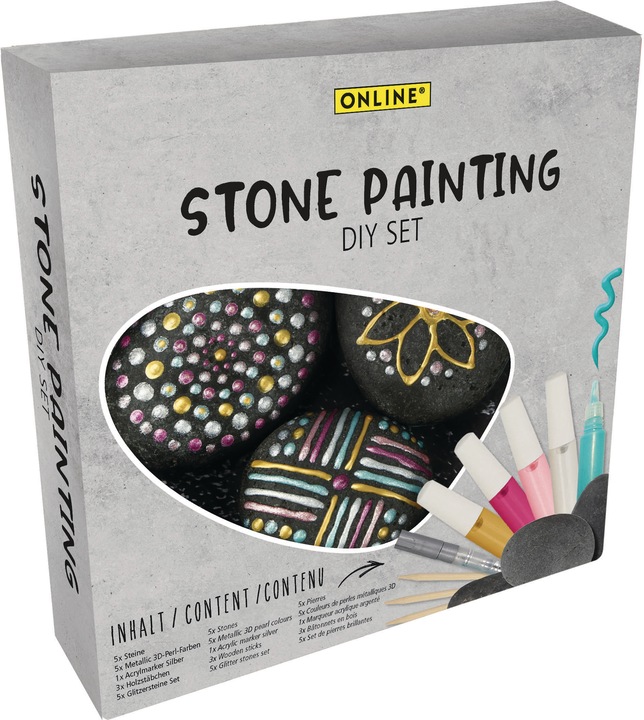 Immagine prodotto Online Set di pittura su pietra (16 x)