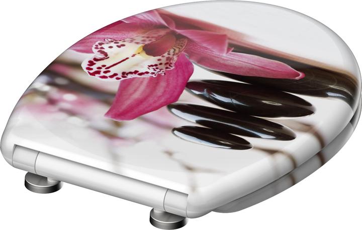 Produktbild Schütte WC Sitz Duroplast WC-Sitz WELLYNESS Absenkautomatik Schnellverschluss Quick Release 82376 Steine