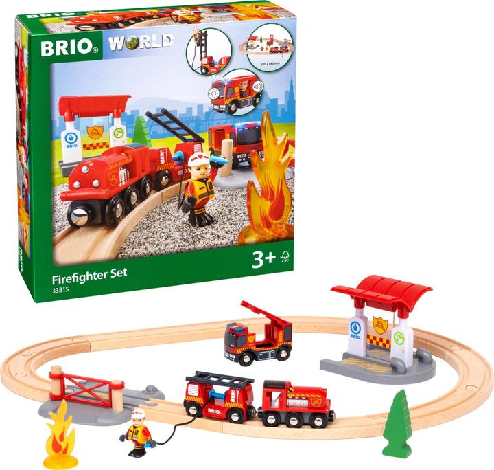 Produktbild Brio Bahn Feuerwehr Set