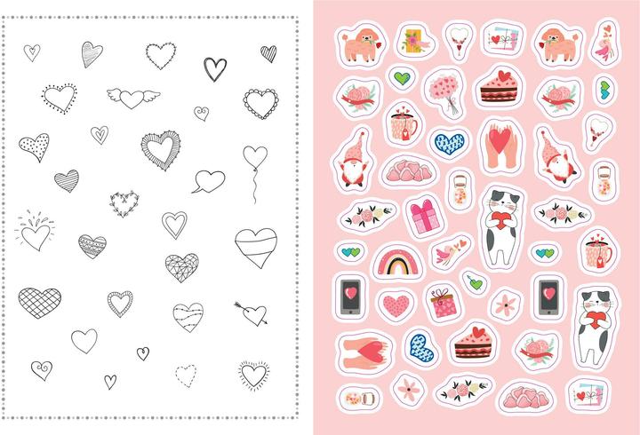 Produktbild Stickerbuch Love I Über 1000 Sticker