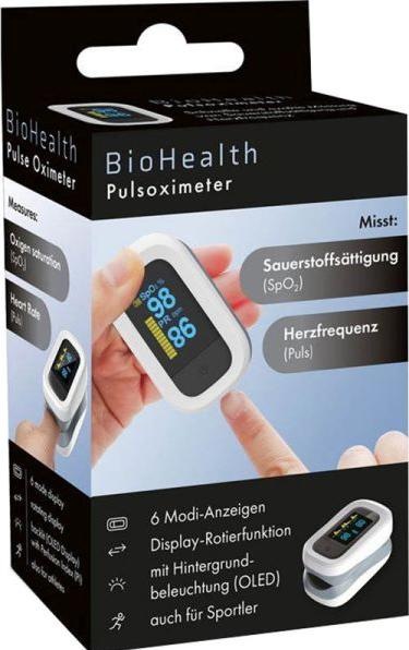 Image du produit Bio Health Pulsoximeter mit Perfusions-Index (PI)
