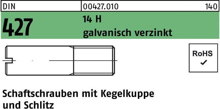 Immagine prodotto DIN 427/ISO 2342 con punta/scanalatura conica (100 Viti per pezzo)