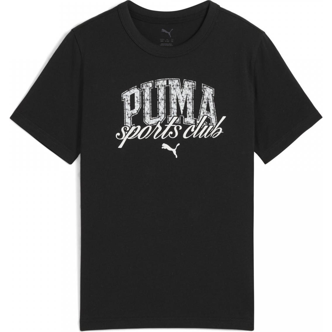 Puma, Jungen, Sportshirt, CLASS Graphic Tee B (128), Braun, 128