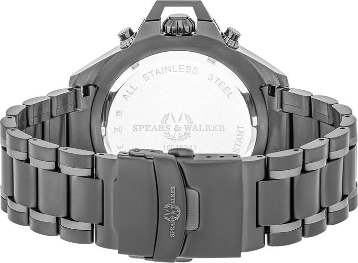 Produktbild Spears & Walker Quarzuhr Varus II Edelstahl Anthrazit - 34108 (Chronograph, 49 mm)