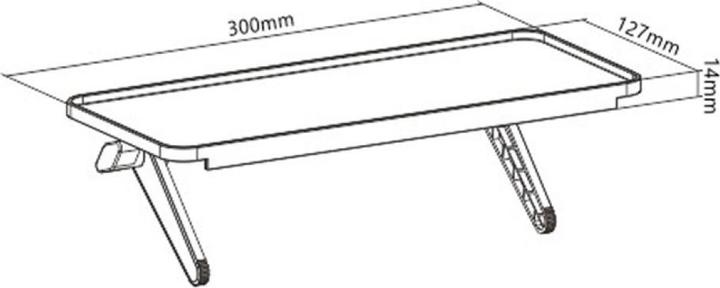 Actual product image Techly Wall mount for 1 LCD TV LED 58.42cm-106.68cm 23-42inch inclinable black (Wall, 42", 6 kg)