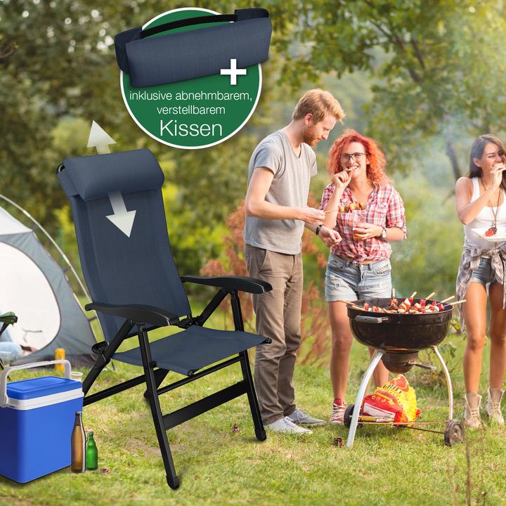 Immagine prodotto Aktivshop Klappstuhl aktiv Camping mit Beinauflage