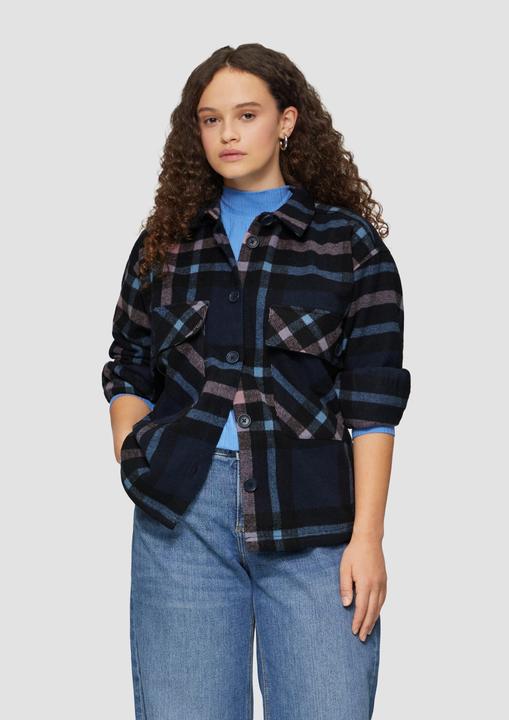 Produktbild S.Oliver Bluse Leicht verkürztes Overshirt aus Flanell (46)