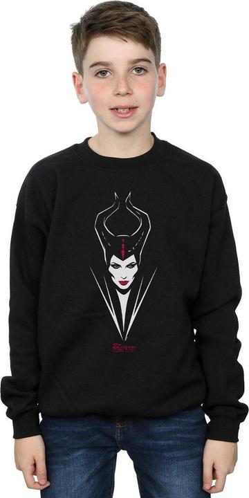 Actual product image Disney Boys Maleficent Mistress Of Evil Face Sweatshirt (140, 146)