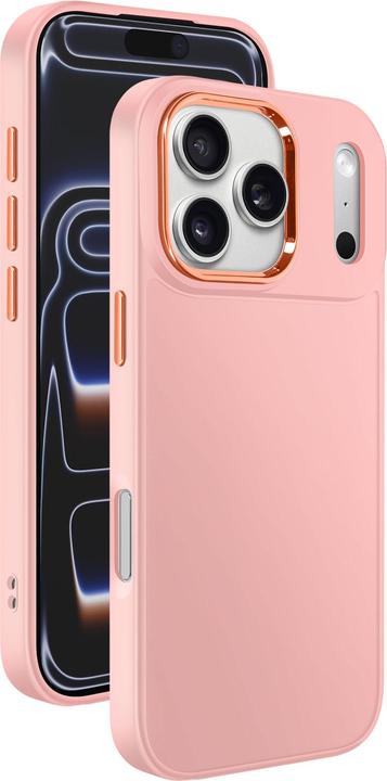 Actual product image OEM Back panel cover FRAME Case for IPHONE 17 Pro Max powder pink (Apple iPhone 17 Pro Max)