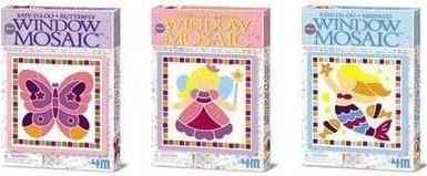 Image du produit 4M Mosaïque de fenêtre avec présentoir (Butterfly, Fairy, Mermaid)