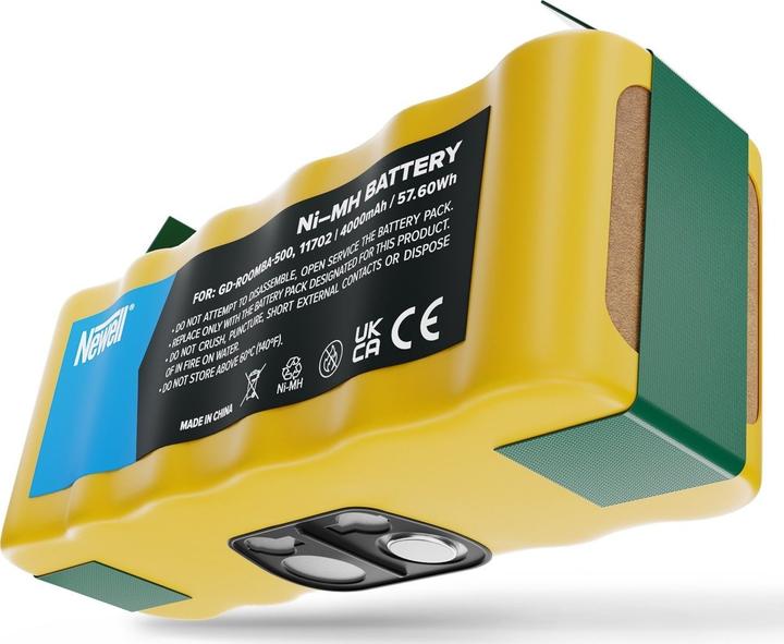 Actual product image Newell Newell battery replacement 11702, GD-Roomba-500, VAC-500NMH-33 for iRobot