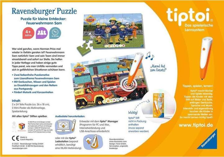 Actual product image tiptoi PfkE Fireman Sam '22 2x24p (German)