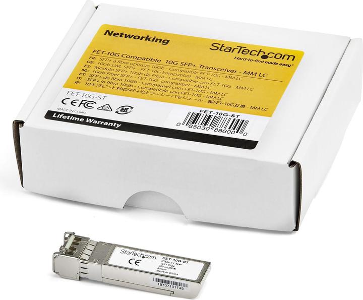 Actual product image StarTech Fet-10g Compatible Sfp+ Module - mm Transceiver