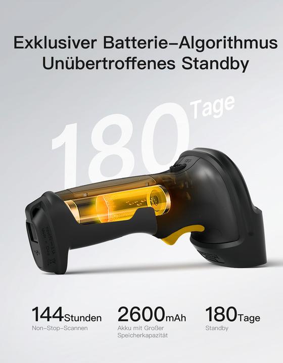 Actual product image Inateck Barcodescanner 72 black (BCST-72 black) (1D barcodes)