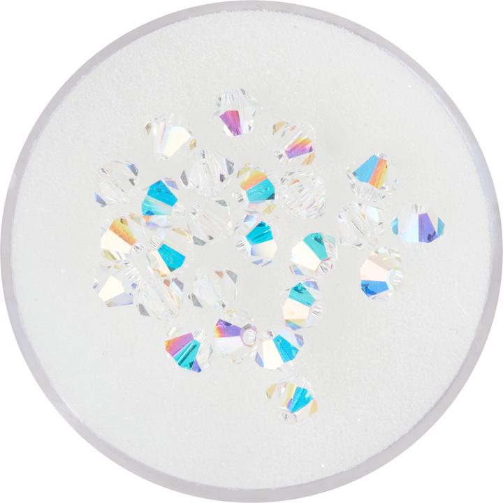 Immagine prodotto Pracht Perline glitterate in vetro, 4 mm, 25 pezzi.