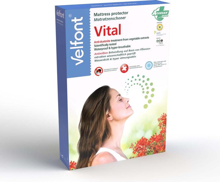 Produktbild Velfont Matratzenschoner «Antimilben Acarsan Vital» (200 x 200 cm)