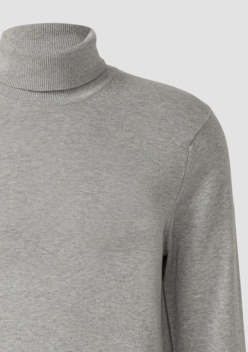Produktbild s.Oliver Strickpullover Rollkragenpullover aus reiner Baumwolle (XL)