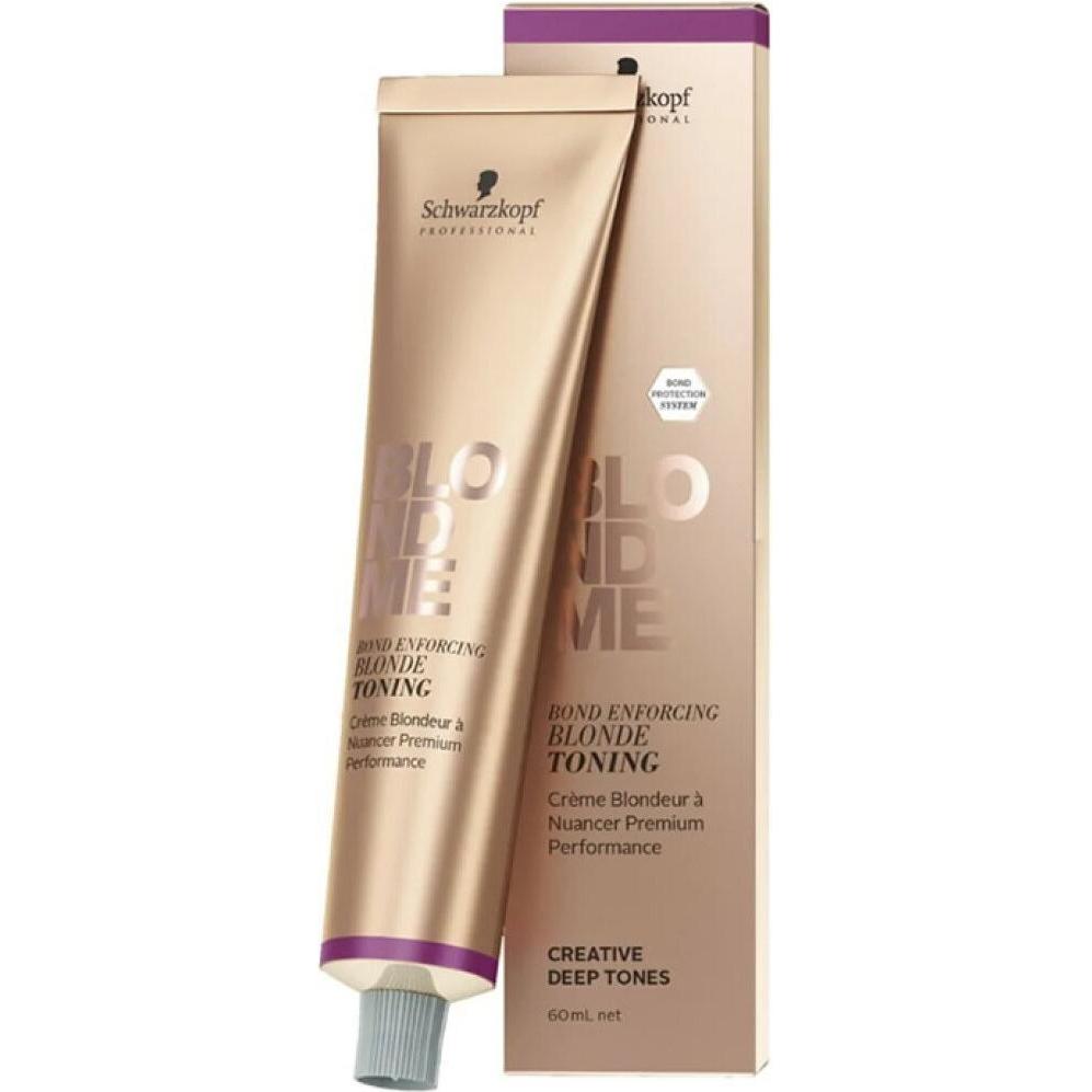 Schwarzkopf, Haarfarbe, BLONDME blonde toning #deep chestnut 60 ml (Deep Chestnut)